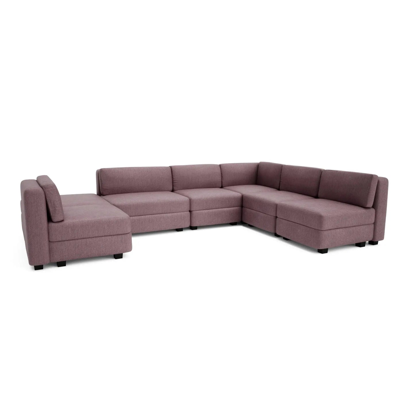 Divano Modulare GRACIA U-Shape 160x340x230 cm Rosa Polveroso
