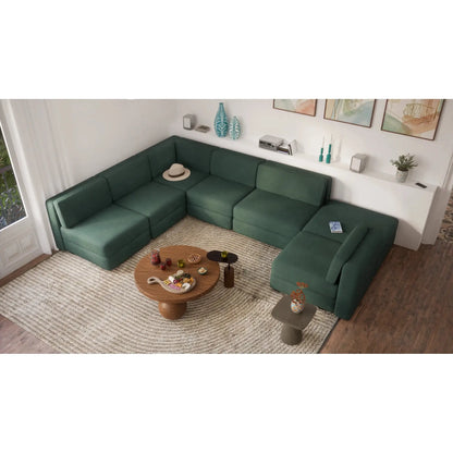 Divano Modulare GRACIA U-Shape 160x340x230 cm Verde