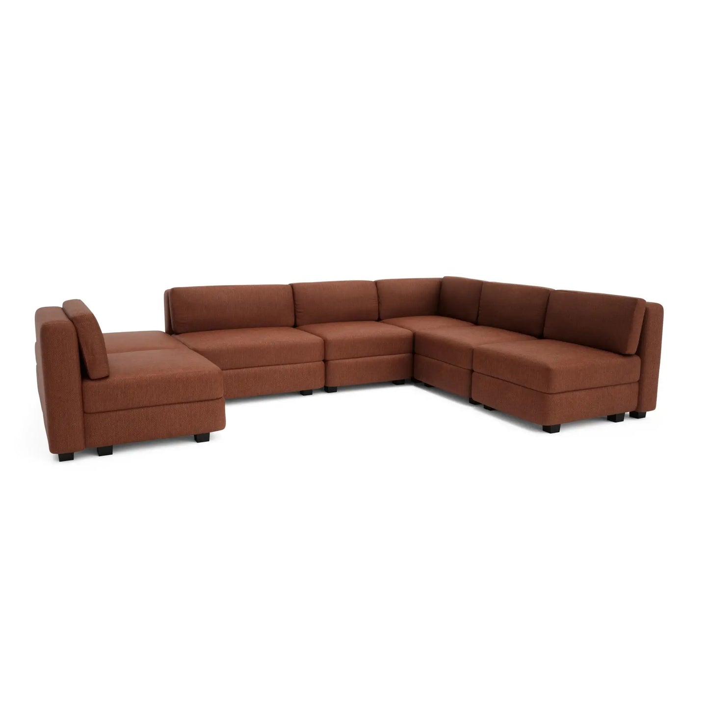 Divano Modulare GRACIA U-Shape 160x340x230 cm Terracotta
