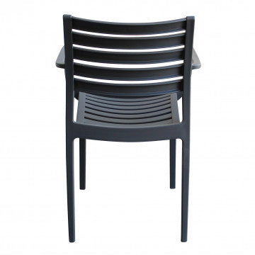 Stapelbarer Sessel Eveline aus Polypropylen – Maße: 58,5x55,2x84cm