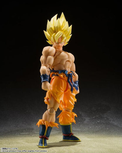Bandai S.H. Figuarts - Dragon Ball Z: Son Goku (Legendärer Super-Saiyajin) - Sammler-Actionfigur 15 cm