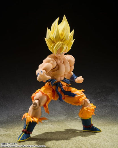Bandai S.H. Figuarts - Dragon Ball Z: Son Goku (Legendärer Super-Saiyajin) - Sammler-Actionfigur 15 cm