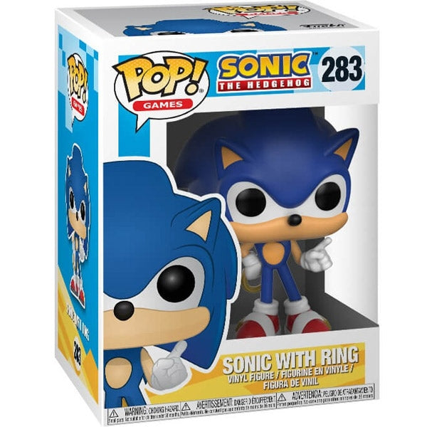 Funko Pop! Games Sonic The Hedgehog - (283) Sonic mit Ring Figur 9cm