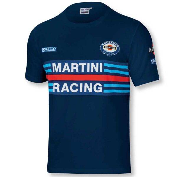 T-Shirt Martini Racing Blu, Leggera e Versatile, Taglie S-2XL