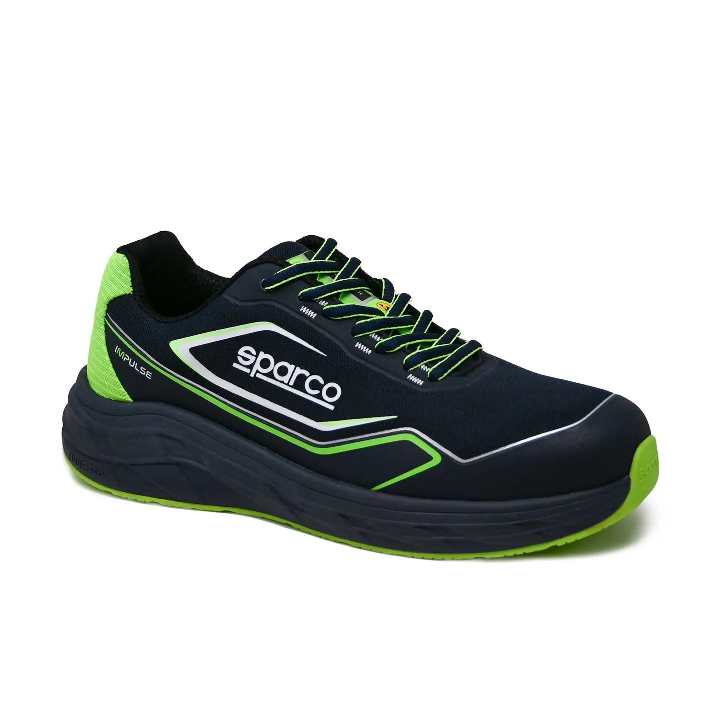 Scarpa Antinfortunistica Sparco Willen S1P Verde Fluo/Nero