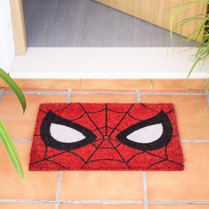 Zerbino Marvel - Spider-Man Rosso Tappeto per Ingresso Esterno o Interno Cameretta Bagno Antiscivolo 40X60 cm