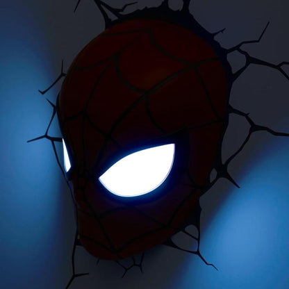 Marvel Spiderman 3D Deco Light Wandlampe LED + Aufkleber