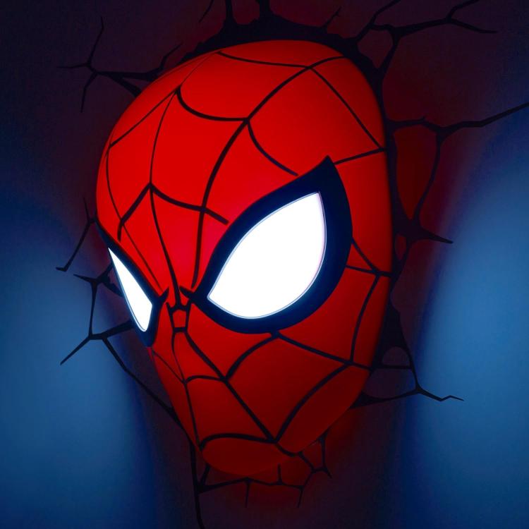 Marvel Spiderman 3D Deco Light Wandlampe LED + Aufkleber