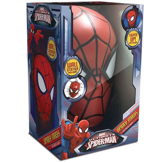Marvel Spiderman 3D Deco Light Wandlampe LED + Aufkleber