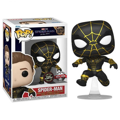 Funko Pop Spider Man No Way Home - Spider-Man 1073 Black and Gold Suit Mask Chase