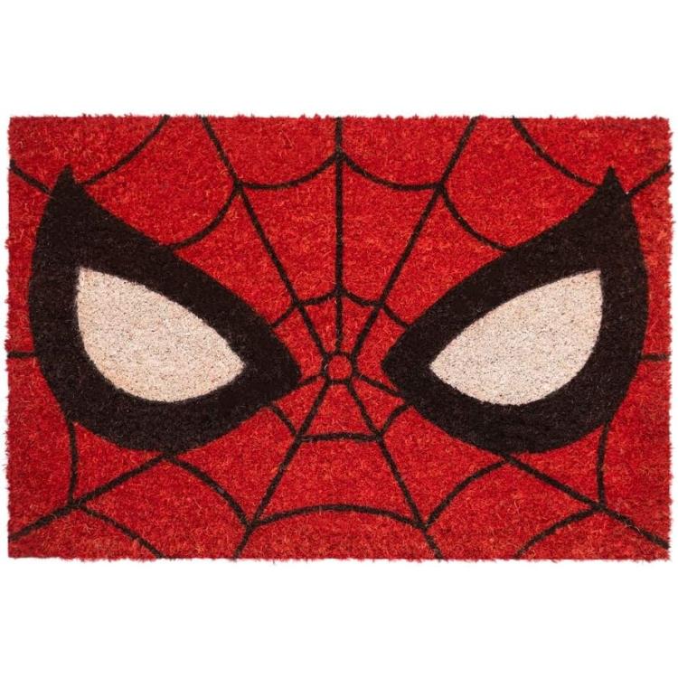 Zerbino Marvel - Spider-Man Rosso Tappeto per Ingresso Esterno o Interno Cameretta Bagno Antiscivolo 40X60 cm