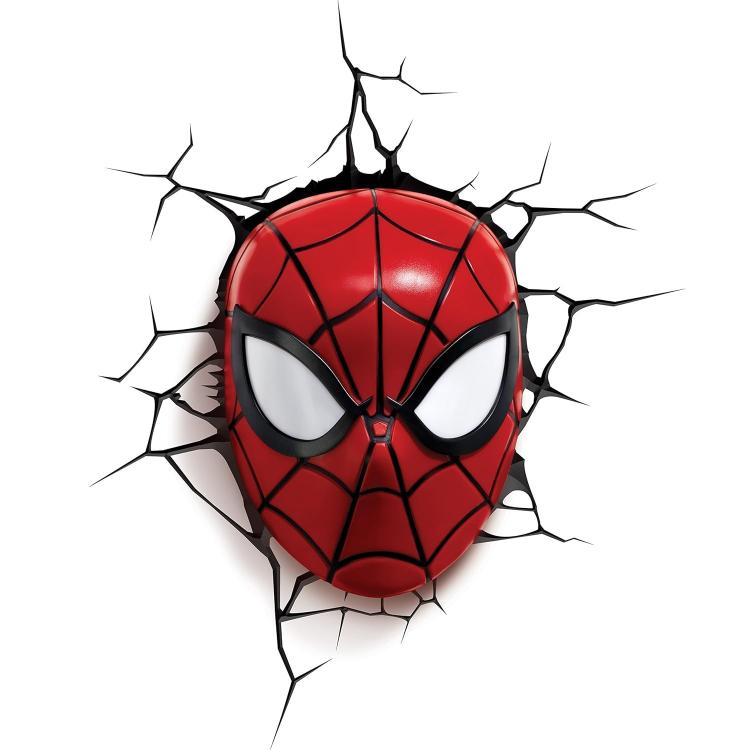 Marvel Spiderman 3D Deco Light Wandlampe LED + Aufkleber