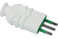 Crush-proof movable plug 10A white