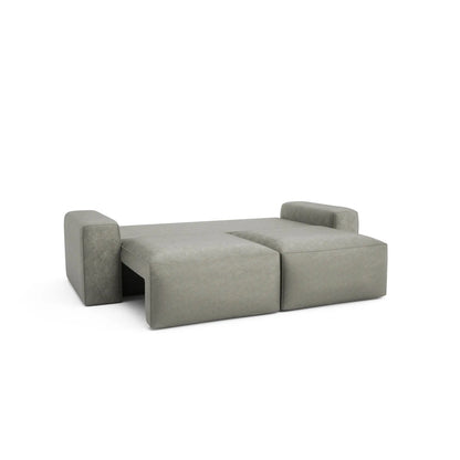 Divano Letto 3 Posti JORDAAN - Grigio Cenere