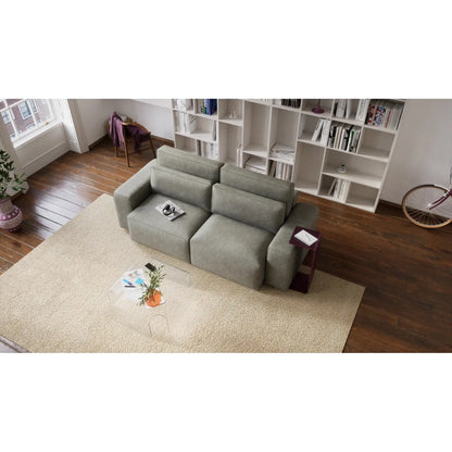Divano Letto 3 Posti JORDAAN - Grigio Cenere