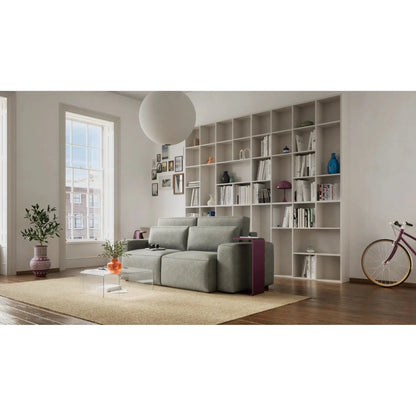 Divano Letto 3 Posti JORDAAN - Grigio Cenere
