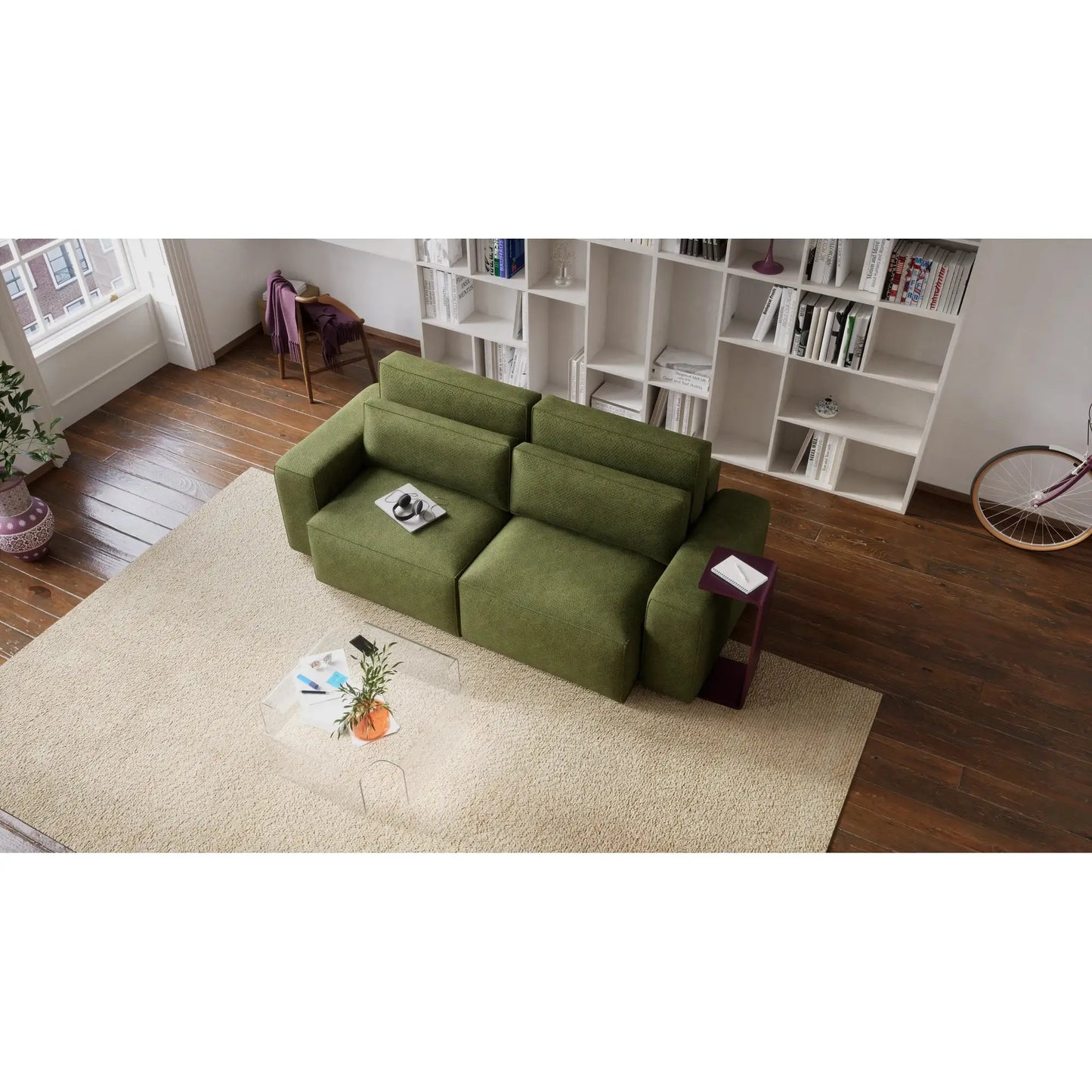 Schlafsofa 3-Sitzer JORDAAN - Khaki