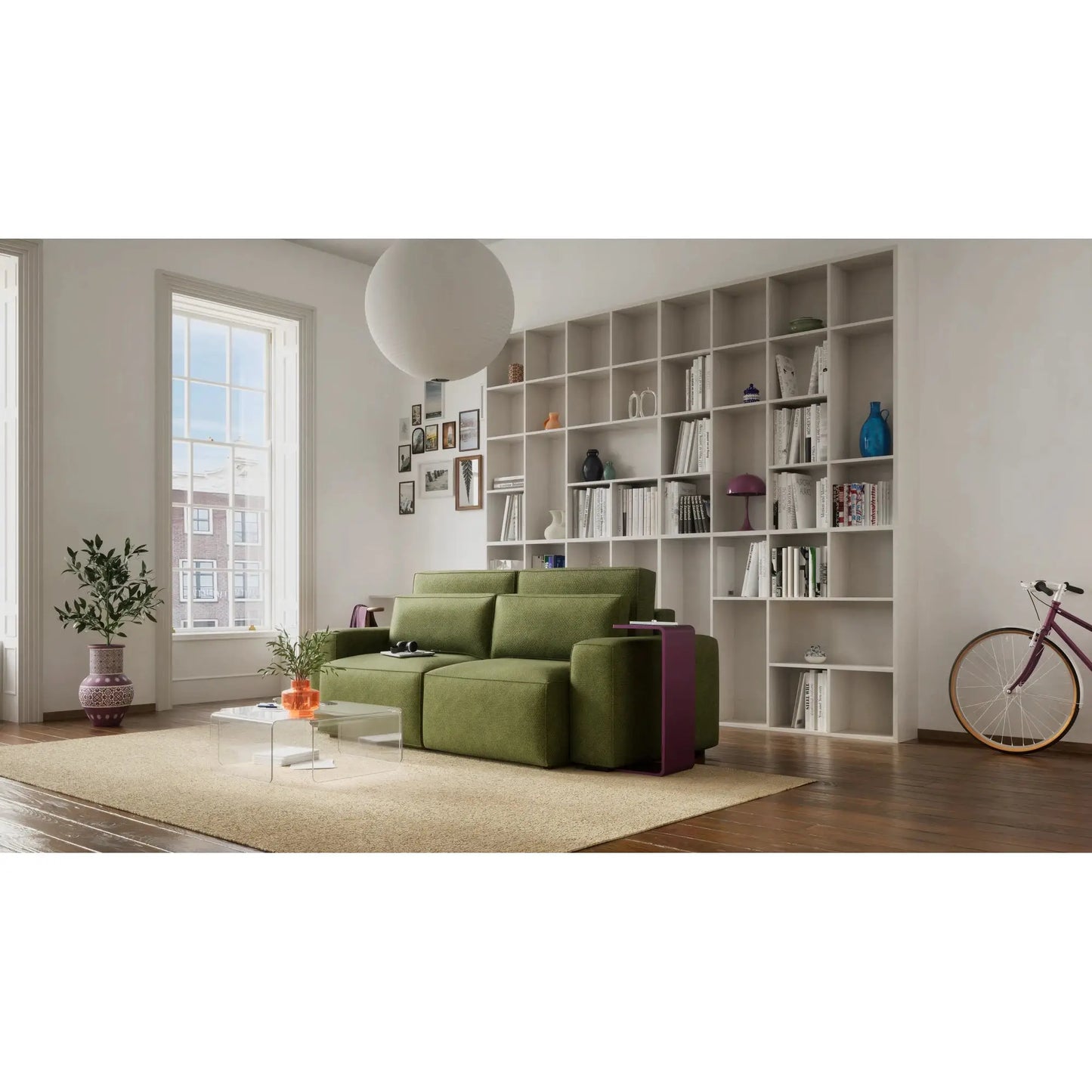Schlafsofa 3-Sitzer JORDAAN - Khaki