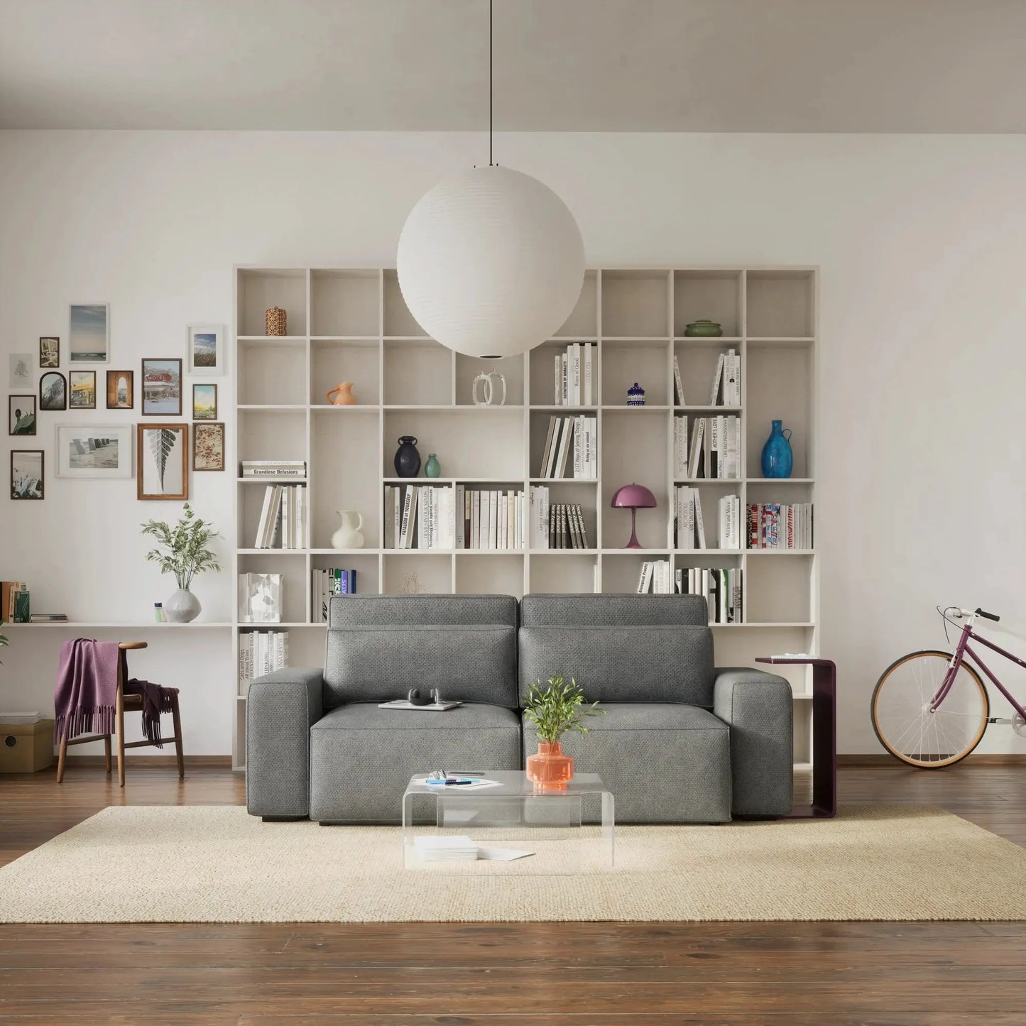 Schlafsofa 3-Sitzer JORDAAN - Grau