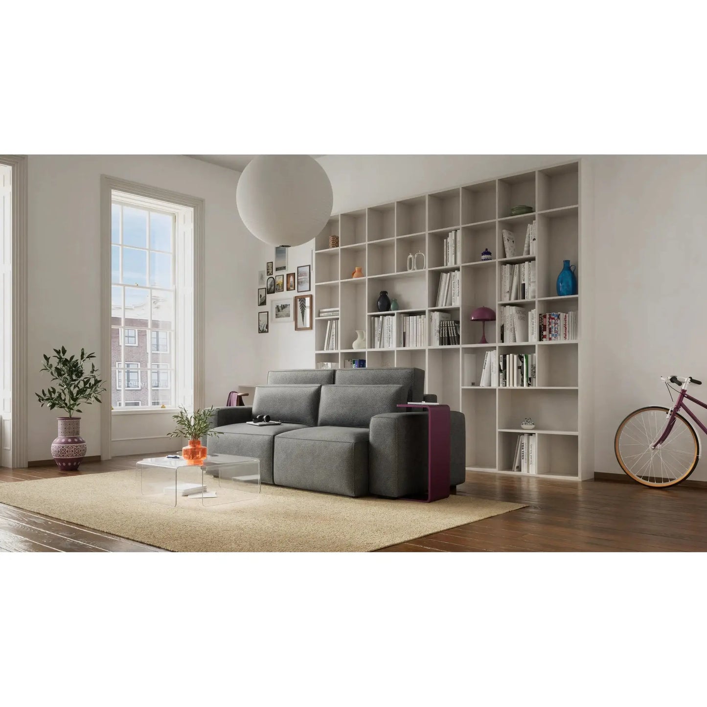 Schlafsofa 3-Sitzer JORDAAN - Grau
