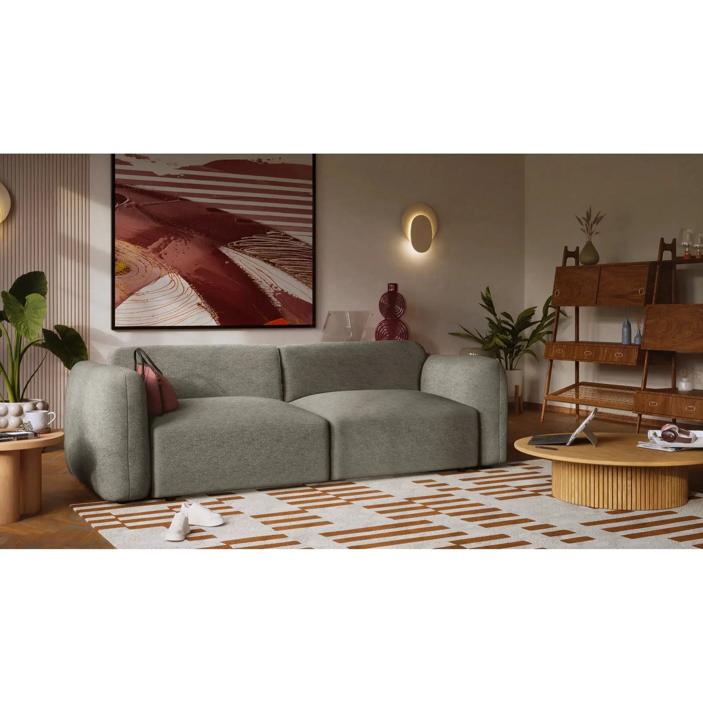 Schlafsofa 3-Sitzer NORREBRO - Grau