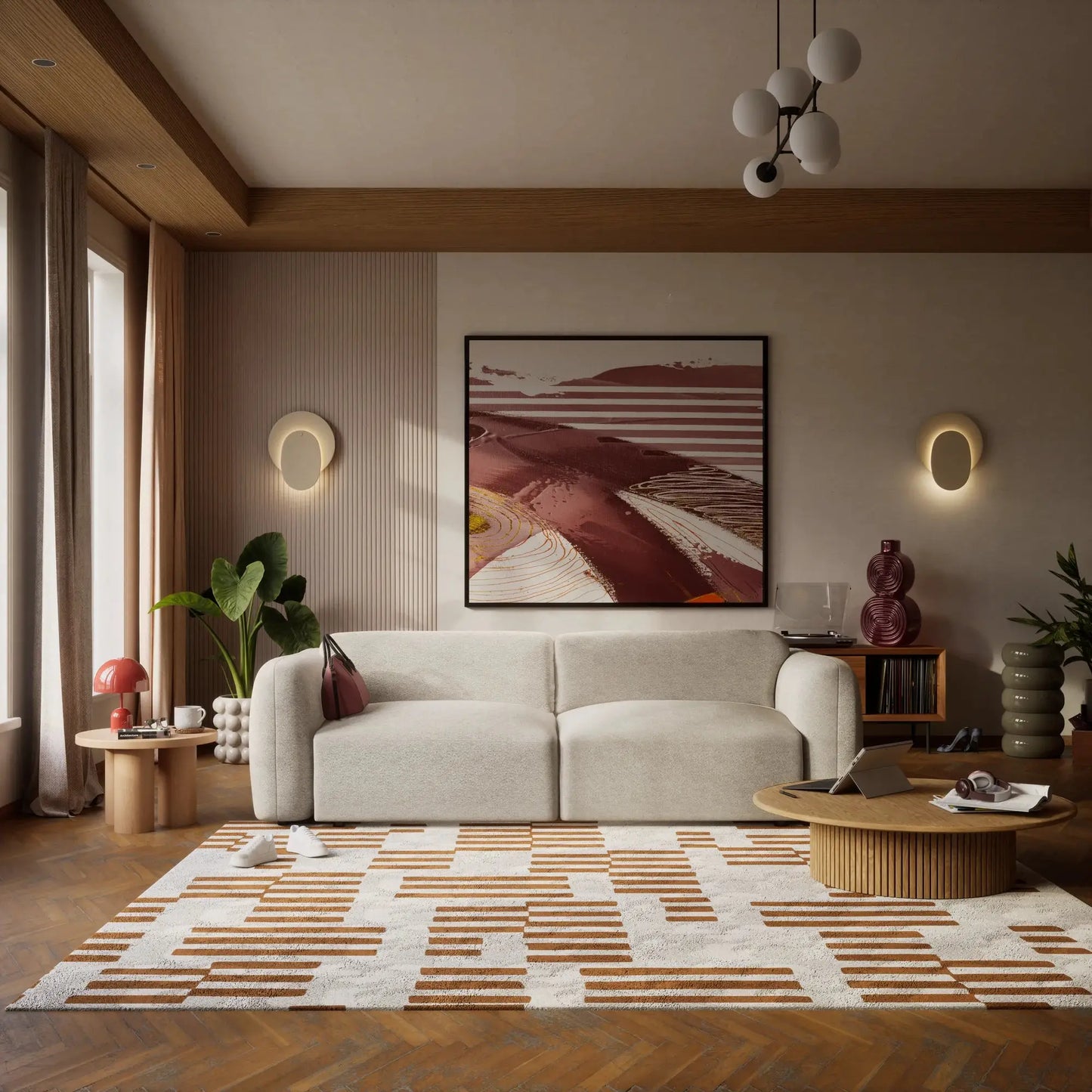 Divano Letto 3 Posti NORREBRO - Beige