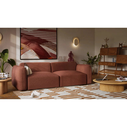 Divano Letto 3 Posti NORREBRO - Bordeaux