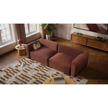 Divano Letto 3 Posti NORREBRO - Bordeaux