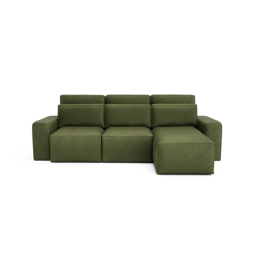 JORDAAN Convertible Corner Sofa - Khaki