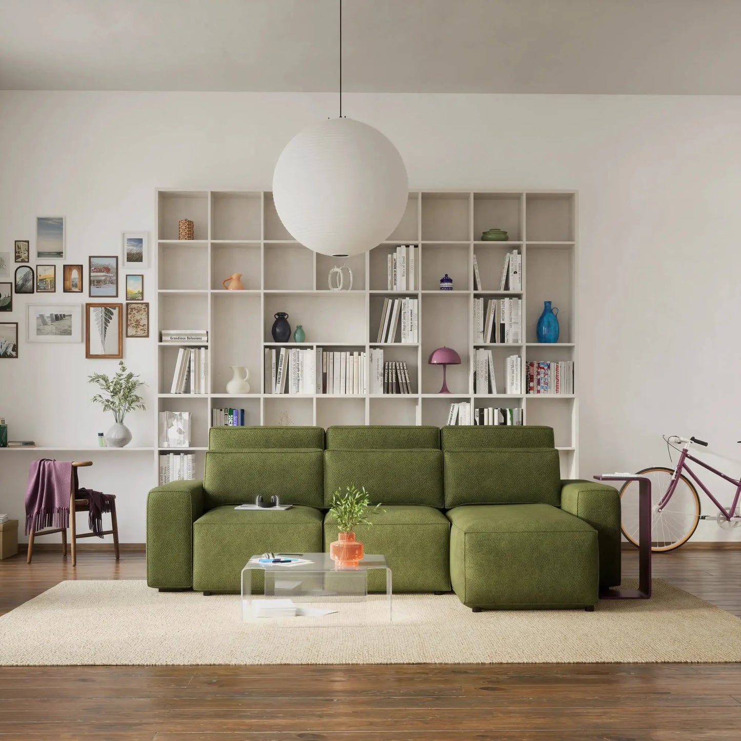 Eckschlafsofa JORDAAN - Khaki