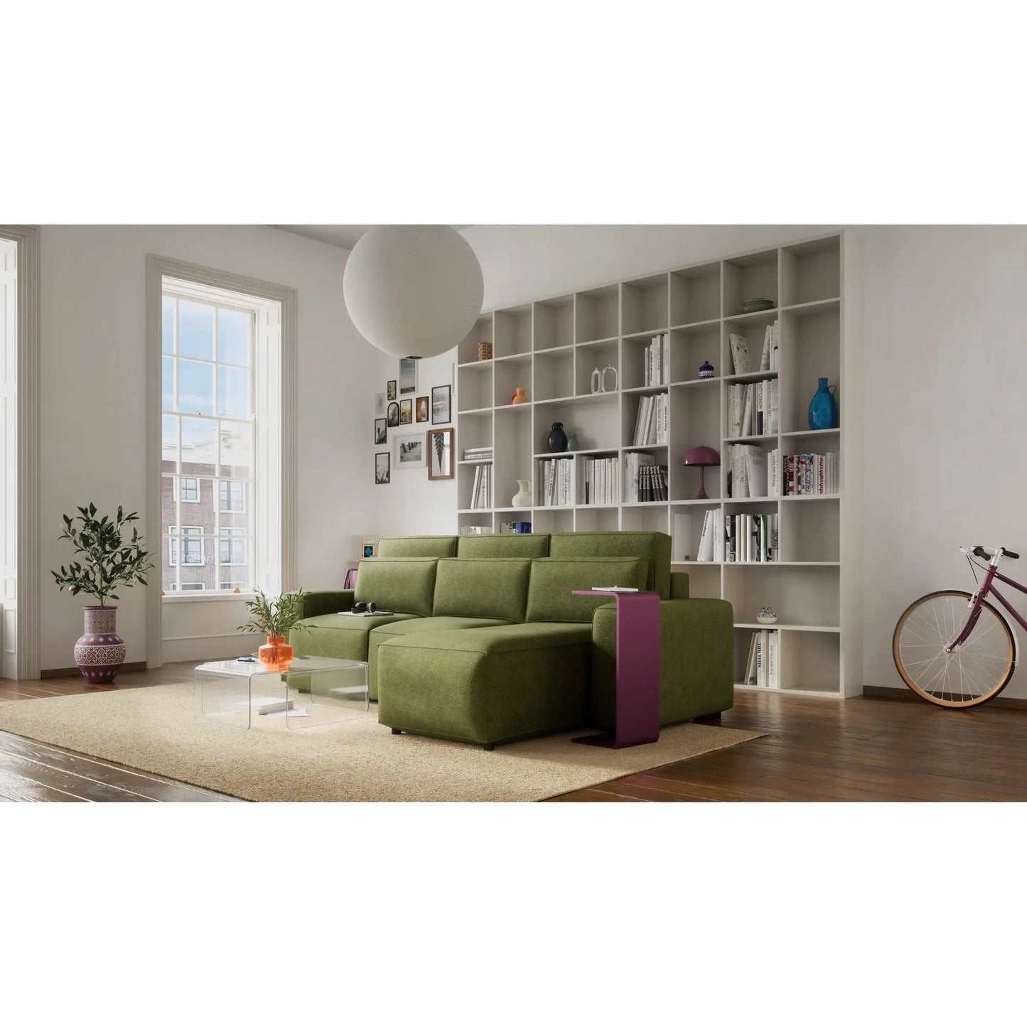 Eckschlafsofa JORDAAN - Khaki