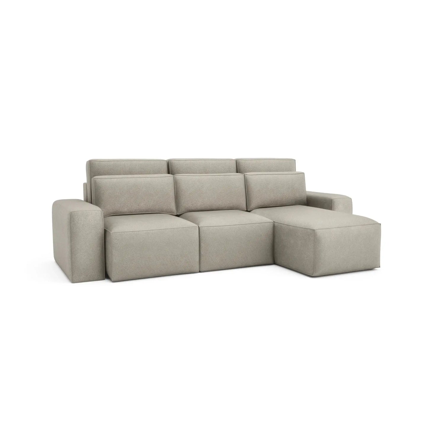 Schlafsofa JORDAAN in Eckausführung – Creme
