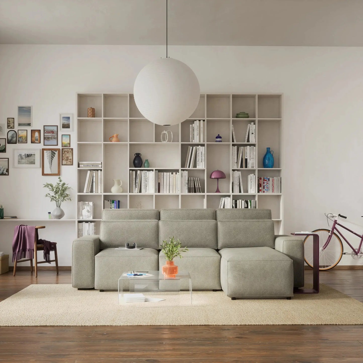 Schlafsofa JORDAAN in Eckausführung – Creme