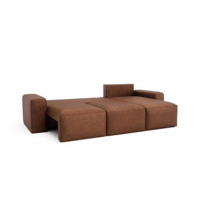 Eckschlafsofa JORDAAN – Ziegelrot
