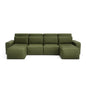 JORDAAN Corner Sofa Bed - U-shaped - Khaki