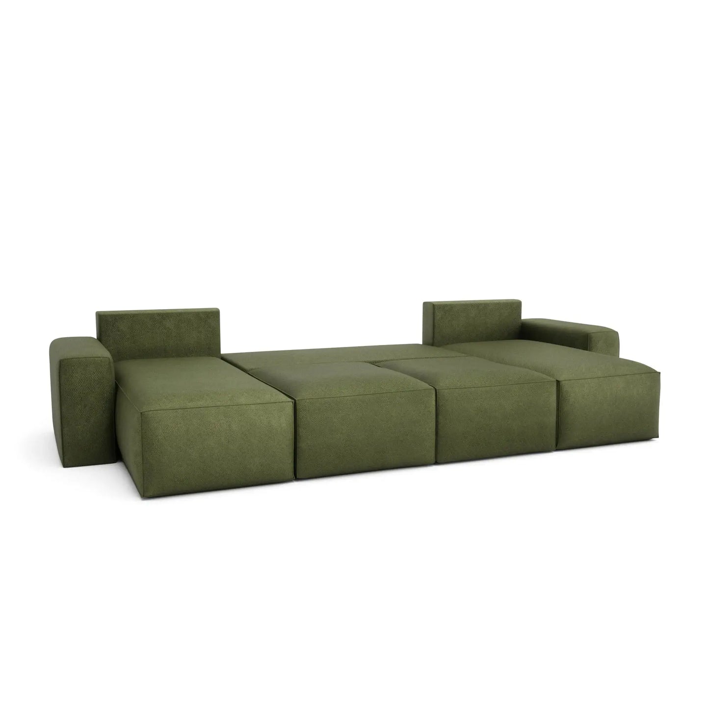 Schlafsofa JORDAAN Ecksofa - U-Form - Khaki