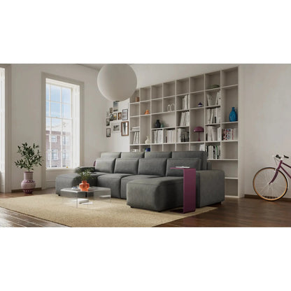 Divano Letto Angolare JORDAAN - Forma U - Grigio