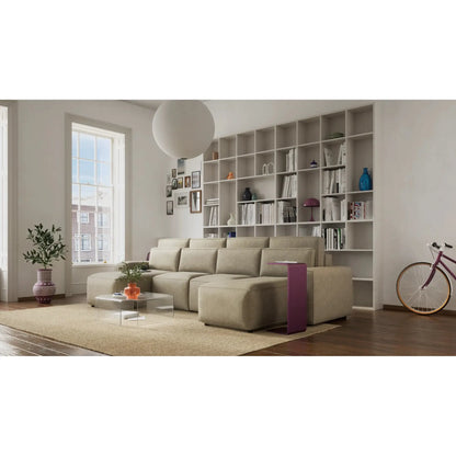 Eckschlafsofa JORDAAN - U-Form - Cremefarben
