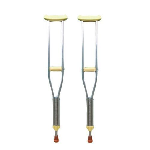 Paar Krücken, verstellbar, Achselstütze, Aluminiumlegierung, Physiotherapie, Beinstütze