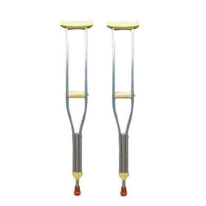 Paar Krücken, verstellbar, Achselstütze, Aluminiumlegierung, Physiotherapie, Beinstütze