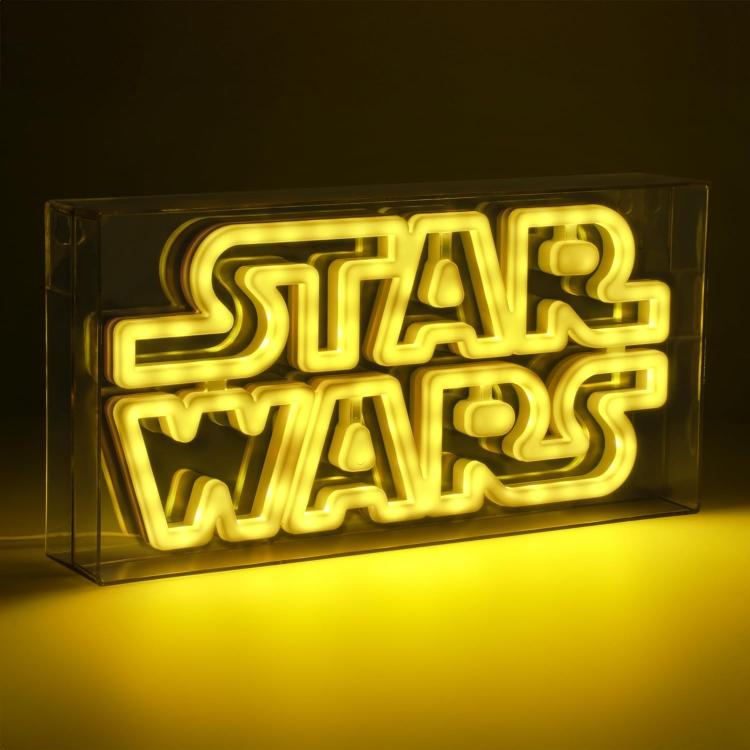 Paladone Tisch-/Wandlampe Star Wars Logo LED Neon Licht 30cm 3D Offiziell