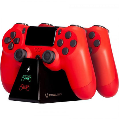 Steeldigi Dual-Controller-Ladestation Joy Stick Schwarz PlayStation 4 Schwarz