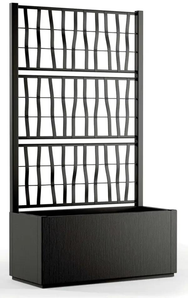 Fioriera con spalliera Ethica cm.80x36x140h