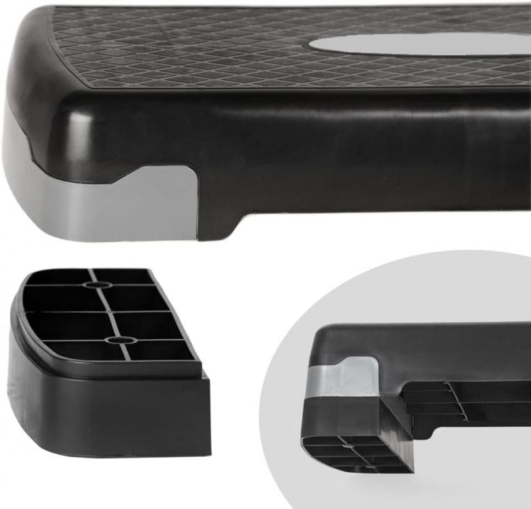 Stepper Aerobic Stepbrett 2-stufig verstellbar Cardio Fitness Yoga Studio