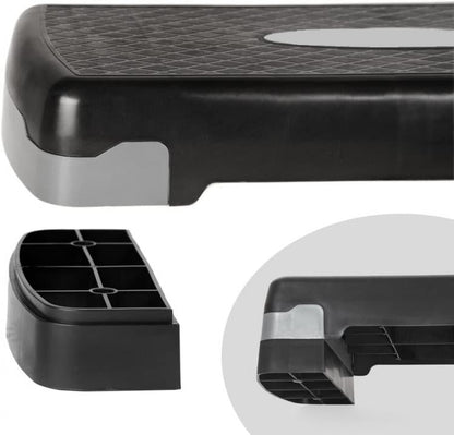 Stepper Aerobic Stepbrett 2-stufig verstellbar Cardio Fitness Yoga Studio