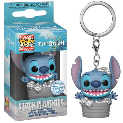 Funko Pop! Lilo & Stitch – Stitch in Badewanne Vinyl Schlüsselanhänger Figur