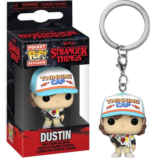 Funko Pop! Pocket Keychain - Netflix: Stranger Things (Dustin) Schlüsselanhänger-Serie