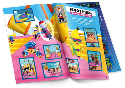Diramix Stumble Guys Sticker-Album + 10 Sticker (2 Päckchen) Kollektion 2024