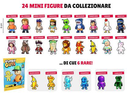 Stumble Guys Minifiguren 3D Serie Box 24 Beutel Box mit 24 Stück Figuren 6cm Neu