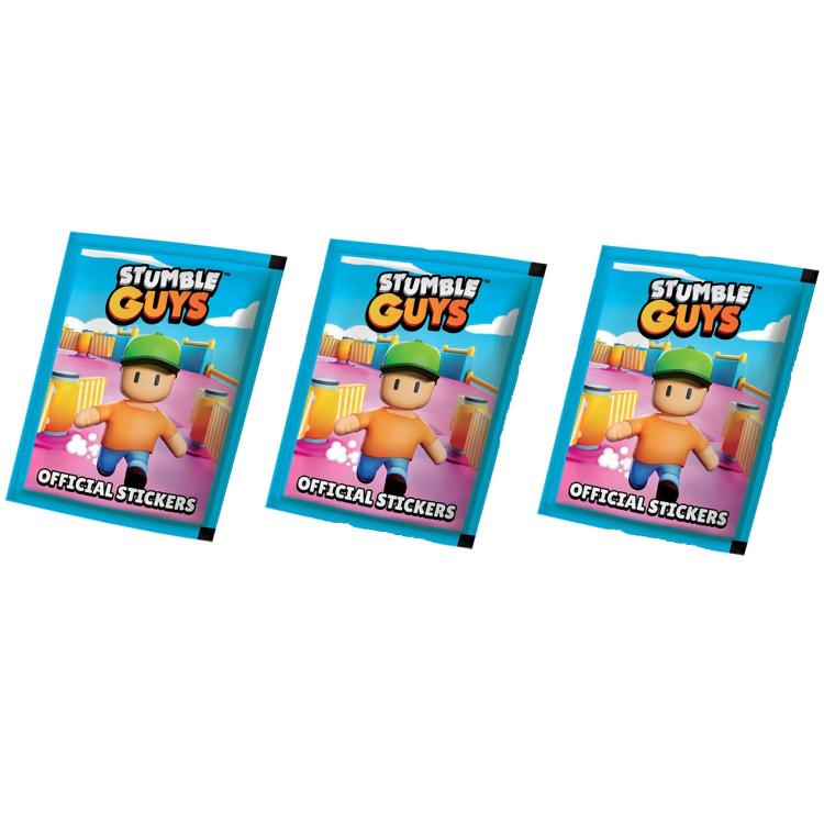 Diramix Stumble Guys 15 Figures (3 Sachets) Official Stickers 2024 Collection